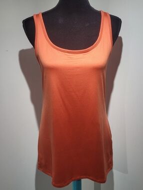 Addition Elle Women's Reversible Bodycon Stretch Camisole Tank Top 1X Orange NEW